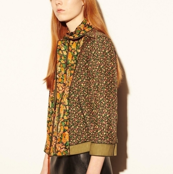 Coach Military Reversible Jacket Cotton/ Silk Blend Jacket Size XS - Picture 1 of 16
